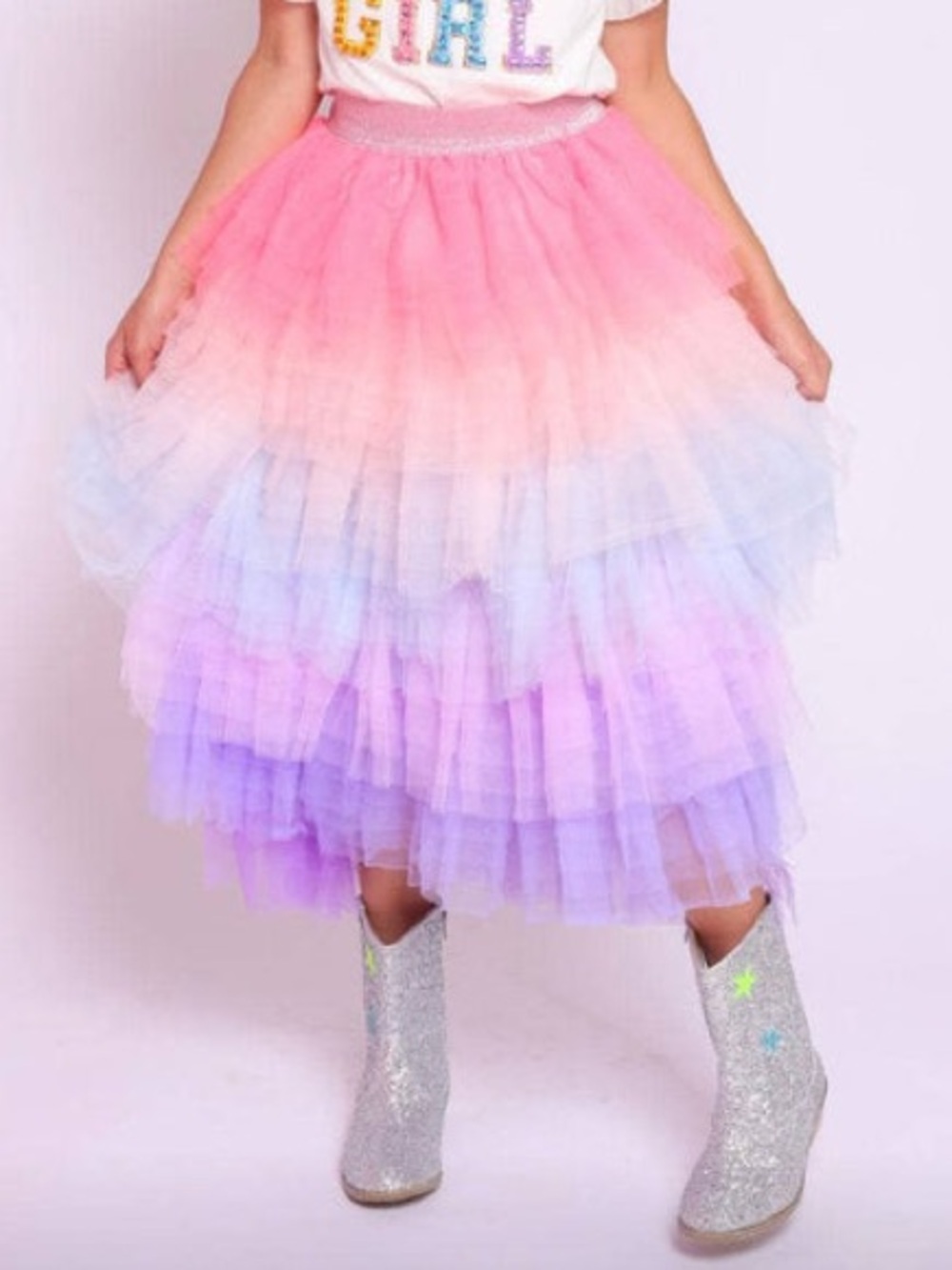 Lola and the boys size 8 Cotton Candy maxi Tutu skirt BNWOT